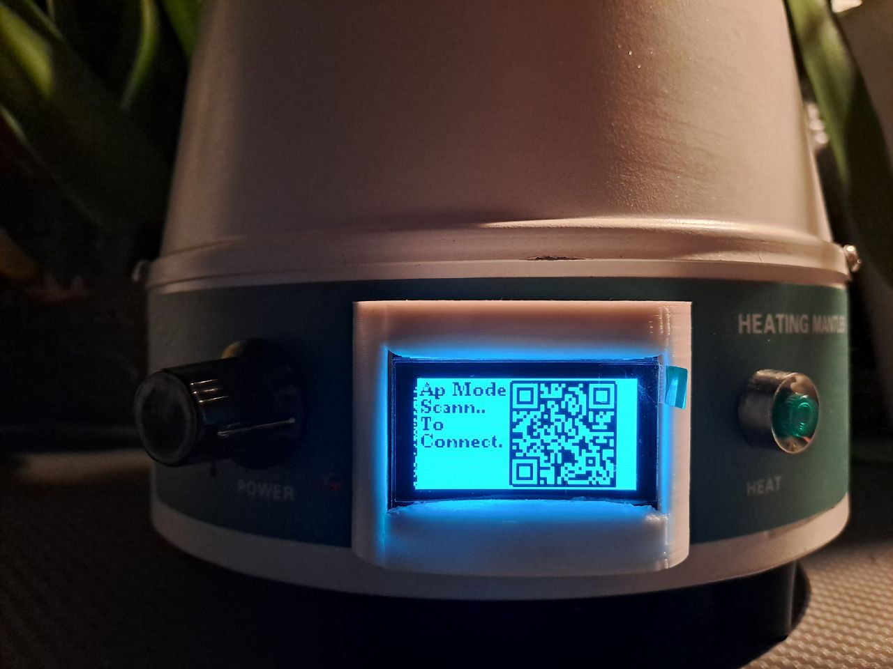 Heizmantel WiFi QR Verbindung